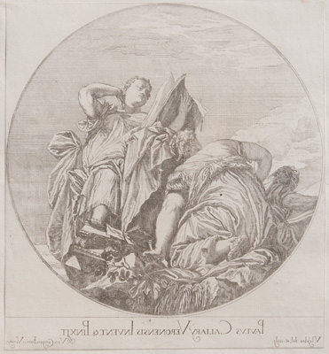 veronese etching from 1682 Music, Astronomy and Deceit